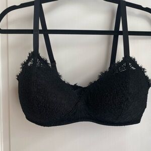 Aerie Black Lace Bra 36DD